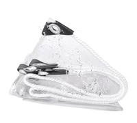 Transparent Tarpaulin 520 x 640 cm Thicken Tarpaulin Waterproof Heavy Duty with Aluminum Eyelets Tarp Sheet Cover with Rope Waterproof Cover for Multipurpose Outdoor Use, transparent