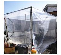 Transparent Tarpaulin Economical Pergola Succulent Plants Rain Cover With Grommets Clear Poly Tarp Awning for Covering Outdoor, Greenhouse, Patio, Garden, Pavilion, Camping (Size : 2x1m)