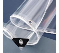 Transparent Tarpaulin Heavy Duty Hole spacing 30cm 2x2m Clear Tarp