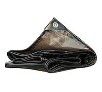 Transparent Tarpaulin Heavy Duty Tarp, Industrial Thickened Tarp Multicolor Multiple Sizes For Terrace Rain Sun Shelter(Noir,1.5x10m)