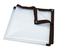 Transparent Tarpaulin, Heavy-Duty Waterproof Clear Tarpaulin with Eyelets, Large Outdoor Weatherproof Tarpaulin PE for Greenhouse Camping Gardening (Color : Clear, Size : 3x6m)