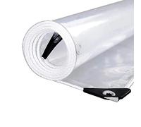 Transparent Tarpaulin Plastic Sheeting, Waterproof Clear Tarp Sheet Cover, Outdoor Heavy Duty Canopy Tent with Grommets, 3x3m 2x2m Protection Groundsheet (Size : 1.4x2m)