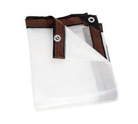Transparent TarpWaterproof Outdoor Curtains for Patio Greenhouse Garden & PlantsRain Tarpaulin Sheet Cover (2x7m/6.56x22.96ft)