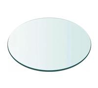 Transparent Tempered Glass Dining Table Top 75CM - Round Patio Table Surface with Rounded Edges for Kitchen Dining or Coffee Tables - Outdoor & Indoor Use