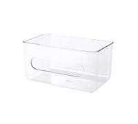 Transparent Tissue Box Self Adhesive Tissue Box Acrylic Napkin Holder Wall Mounted Paper Towel Dispenser Storage Rack