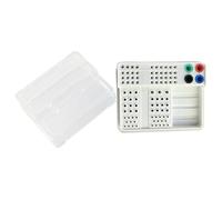 Transparent Top Dentals Organizers Box Resistant to High Temperature Autoclavable 135℃ for Easy Access and Clinical Use Bur Box