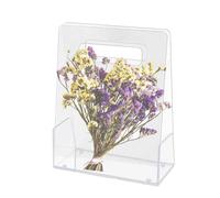 Transparent Tote - 9.84x7.87x4.72 Inch Transparent Floral Tote, Transparentte Flower Bag | Wedding Rose Wrapping Party Box, Florist Supplies Packaging For The Day