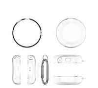 Transparent TPU Protective Case for Soundcore Sleep A20 Wireless Earbuds - Clear/Blue/Pink, Lightweight & Shockproof (Transparent)
