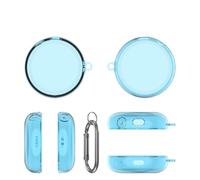 Transparent TPU Protective Case for Soundcore Sleep A20 Wireless Earbuds - Clear/Blue/Pink, Lightweight & Shockproof (Transparent Blue)
