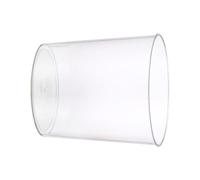 Transparent Trash Can Large Capacity Elegant Clear Garbage Container Bin for Kitchen Bathroom Office Plastic - 1 Unit (Small Size 3.8x4.8cm)