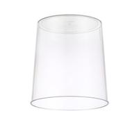 Transparent Trash Can Large Capacity Elegant Clear Garbage Container Bin for Kitchen Bathroom Office Plastic - 1 Unit (Large Size 3.8x7.8cm)