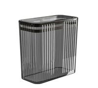 Transparent Trash can Wastebasket, Bathroom Trash Can with Lid, 3.5 Gallon Kithen Garbage Can for Bathroom, Bedroom, Kitchen, Office, Craft Room