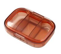 Transparent Travel Pill Organizer - Compact Medicine Box, Daily Medicine Bag | Portable Holder with Secure Lids, BPA Case for Medication, , Food Supplements