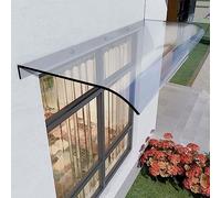 Transparent UV Resistant Door Window Canopy 40x140cm Outdoor Patio Awning for Rain & Snow Protection Polycarbonate Shelter for Porch & Entrance