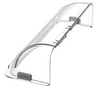 Transparent Vent Deflector Adjustable Airflow Guide Magnetic Attachment for Floor Ceiling Wall Vents Easy Install Smooth Plastic 23x9x9cm Clear Office(1 sets)