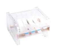 Transparent Visible Desktop Tape Dispenser Washi Tape Dispenser Cutter Roll Holder for Desk Office School Beige, Roll Holder