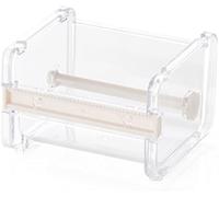 Transparent Visible Washi Packaging Tape Dispenser Tape Holder Organizer Desktop Office Tape Holder DIY Sticker Roll Tape Cutter Holder Storage Tape Cutting Multi Tape Dispenser