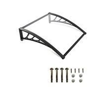 Transparent Wall-Mounted Canopy e 100x150cm - Weather Resistant Outdoor Shelter for Front Door Porch & Patio - UV Protect (-40°C to 120°C) for All-Season Use