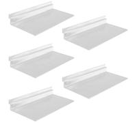 Transparent Wall Shoe Shelves 5-Pack High Capacity Display Racks for Retail Wall-Mounted Accessories for Homes Trade Shows and Stores and Stylish Storage Solutions