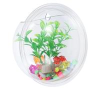 Transparent Wall Vase Decorative Hydroponic Planter for Home Office Garden Easy to Install Fish Bowl Planter with Hanging Feature for Weddings Parties