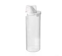 Transparent Washing Powder Container 1800ml Airtight Lid(Round (1800 mL)) | Holds 1800ml powder or for pods, clear view level, airtight seal keeps dry, fits standard shelves
