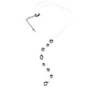 Transparent Water Drop Earrings Women Morning Dewdrop Earrings Floating Rain Drop Handmade Dew Rain Jewelry (Necklace Tassel)