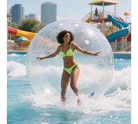 Transparent Water Sports Equipment, Giant Inflatable Balloon Dance Ball, Water Balloon for Beach Entertainment Equipment, Pool Water Walking Ball with Air Pump CustomizableColor-Dia1.8m/5.91ft