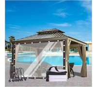 Transparent Waterproof Canopy Side Panels Clear Tarpaulin Curtains with Grommets for Pergola and Patio Protection Weather Resistant Outdoor s