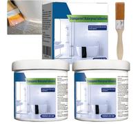 Transparent Waterproof Coating Spray & Polyurethane Sealant for Roof, Concrete, Wood, Basement, Gutters | Clear Waterproof Adhesive, Leak Repair, Flexible Seal Liquid Rubber Waterproofer (2pcs)