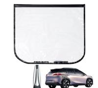 Transparent Waterproof EV Charger Port Cover, 50 * 60cm Double-layer Thickened PVC Electric Car Charger Cover, Built-in Magnetic Strip, Fits The Car Body, Suitable For Steel And Iron Cars
