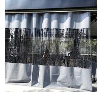 Transparent Waterproof Outdoor Curtains with Grommets Tear-Resistant 0.m Thick 2.2x2.2m for Pergola Patio Balcony Veranda Pavilion Rain Cover Clear Tarps.