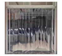 Transparent Waterproof Plastic Curtain Vinyl Strip Curtain for Shop Patio Garden Garage Warehouse180x300cm HeavyDuty PVC PanelVersatile Outdoor/Indoor Use
