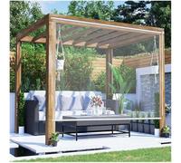Transparent Waterproof Pvc Roller Shades Blind, Outdoor Clear Roller Blinds, Plastic Windproof Window Curtains, Rainproof Roll Up Blinds for Garden Pergola,W×H-85x140cm/33.5 * 55in