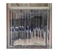 Transparent Waterproof PVC Strip Curtains Vertical Blinds for Outdoor and Indoor Use Ideal for Living Room and Kitchen 120x250cm/47.24x98.43in Easy Installation