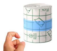 Transparent Waterproof Tape for Skin, Flexible Finger Knuckle Tape Clear Film Dressing Bandage Plaster Adhesive Cracked Hands Protector for Fingertips Thumbs Toe Tattoo Shower Swim (1.96x196.8in)