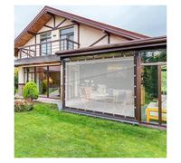 Transparent Waterproof Tarp - Clear Tarpaulin for Greenhouse, Patio, Pergola, Porch - Heavy Duty Outdoor Cover (2x7m/6.56x22.96ft)