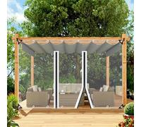 Transparent Waterproof Tarpaulin Side Panels, PVC Tarpaulin Cover With Eyelets, Outdoor Clear Tarp Curtains With Zips, Partition Curtains For Gazebos, Porches And Pergolas,2Zipper-2x2.1m