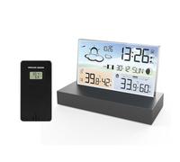 Transparent Weather Station Glass Screen Thermometer Forecast Hygrometer Digital Monitor Temperatur T7v4 Weather Humidity