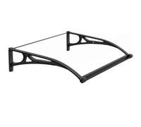 Transparent Window Door Awning Canopy - UV & Rain Protection for Patio, Metal e, Design, 120x100 cm - Ideal for Outdoor Doors &