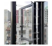 Transparent Window Security Bars, No Drill Removable Interior Protector for Child Safety, Temporary Banister Guard