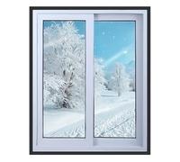 Transparent Window Thermo Cover Insulating Foil for Window to Block Wind Keep Warm, Weatherproofing Window Insulation Film for Winter Bathroom Windows(51x39"/130x100 cm)