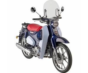 Transparent windscreen, 385 mm high, 400 mm Wide, for Honda Super Cub C125 (18-22), ABE 38665