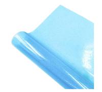 Transparent with Glitter Powder PVC Jelly Vinyl Faux Leather Waterproof Sheet/Roll for HandbBages Bows Home Decoration Craft DIY for Sewing Bags DIY Crafts Accessories(Blue,A4 20 x 30cm)