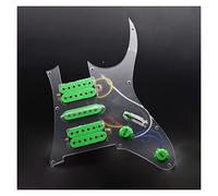 Transparent With Green HSH Loaded Electric Guitar Prewired Pickguard Pickup Set Guitar Replacement Parts
