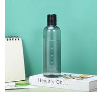 Transparent With Time Scale Water Bottle Creative Large Capacity Leakproof Drop-Resistant Plastic Drink Cup For Climb Travel Gym Sports Outdoors