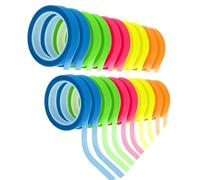 Transparent Writable Highlighter Tape, Removable Thin Transparent Sticky Notes, 5 Bright Colors Book Tabs Annotation, Page Markers Sticky for Books, 0.6cm×5m