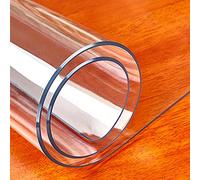Transparente PVC Impermeable | Protector de Mesa Grueso para Cocina y Escritorio | Mantel 60x240cm (23.62x94.48in) - Protección Efectiva para Muebles