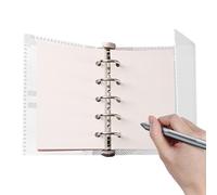 Transparenter Ordner - 5-Ring Nachfüllbare Notizbuch Hülle,M5 Drei-Fach Photo Kartenhalter Ringbuch, M5 Foto-Kartenhalter-Binder | Papier Aufbewahrung Home Schule Reise Kunst Organisation