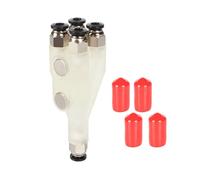 Transparently 4 Way 3D Printer Filament Guide Tube Adapter 4 in 1 Filament Feed Connector with Precise Alignment