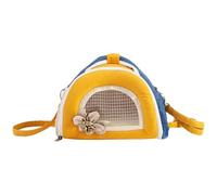 Transport Bag 24 x 17 x 19 cm | Small Animal Carrier Portable Pocket Pet Carrier with Large Ventilated Window and Integrated Mat for Outings Walks